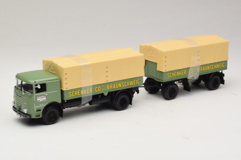 Bussing LU 11/16 Platformos Priekaba Schenker Minichamps 1:43 499073924 Metalas