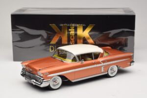 Chevrolet Bel Air Impala Coupe Varinė & Kreminė KK-Scale 1:18 KKDC181591 Metalas - nuotrauka 6 iš 6