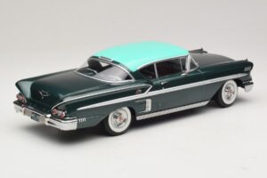 Chevrolet Bel Air Impala Coupe Tamsiai Žalia Metalik & Žalia KK-Scale 1:18 KKDC181594 Metalas - nuotrauka 2 iš 6