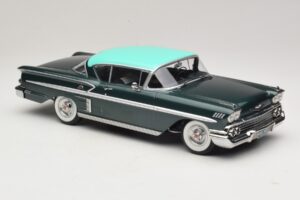 Chevrolet Bel Air Impala Coupe Tamsiai Žalia Metalik & Žalia KK-Scale 1:18 KKDC181594 Metalas - nuotrauka 4 iš 6