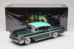 Chevrolet Bel Air Impala Coupe Tamsiai Žalia Metalik & Žalia KK-Scale 1:18 KKDC181594 Metalas - nuotrauka 6 iš 6