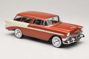 Chevrolet Bel Air Nomad Ruda Metalik & Kreminė KK-Scale 1:18 KKDC181294 Metalas - nuotrauka 4 iš 6
