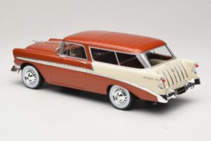 Chevrolet Bel Air Nomad Ruda Metalik & Kreminė KK-Scale 1:18 KKDC181294 Metalas - nuotrauka 5 iš 6
