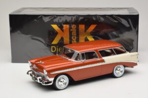 Chevrolet Bel Air Nomad Ruda Metalik & Kreminė KK-Scale 1:18 KKDC181294 Metalas - nuotrauka 6 iš 6