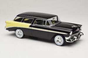 Chevrolet Bel Air Nomad Custom Juodas & Šviesiai Geltona KK-Scale 1:18 KKDC181293 Metalas - nuotrauka 4 iš 6