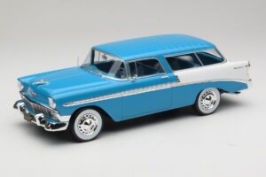 Chevrolet Bel Air Nomad Turkio & Baltas KK-Scale 1:18 Chevrolet Bel Air Nomad Turkio & Baltas KK-Scale 1:18 KKDC181292 Metalas