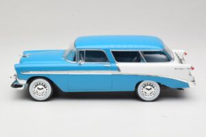 Chevrolet Bel Air Nomad Turkio & Baltas KK-Scale 1:18 KKDC181292 Metalas - nuotrauka 3 iš 6
