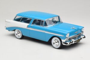 Chevrolet Bel Air Nomad Turkio & Baltas KK-Scale 1:18 KKDC181292 Metalas - nuotrauka 4 iš 6