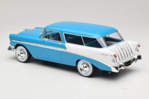 Chevrolet Bel Air Nomad Turkio & Baltas KK-Scale 1:18 KKDC181292 Metalas - nuotrauka 5 iš 6