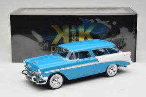 Chevrolet Bel Air Nomad Turkio & Baltas KK-Scale 1:18 KKDC181292 Metalas - nuotrauka 6 iš 6