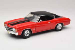 Chevrolet Chevelle SS454 Raudonas Maisto 1:18 31890-P1 Metalas