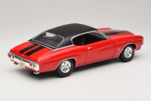 Chevrolet Chevelle SS454 Raudonas Maisto 1:18 31890-P1 Metalas - nuotrauka 3 iš 8