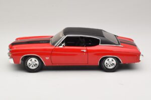 Chevrolet Chevelle SS454 Raudonas Maisto 1:18 31890-P1 Metalas - nuotrauka 4 iš 8