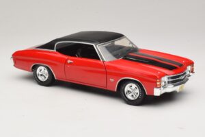 Chevrolet Chevelle SS454 Raudonas Maisto 1:18 31890-P1 Metalas - nuotrauka 6 iš 8