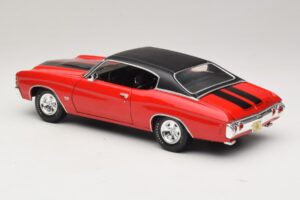 Chevrolet Chevelle SS454 Raudonas Maisto 1:18 31890-P1 Metalas - nuotrauka 7 iš 8