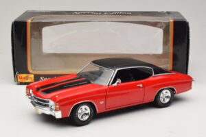 Chevrolet Chevelle SS454 Raudonas Maisto 1:18 31890-P1 Metalas - nuotrauka 8 iš 8