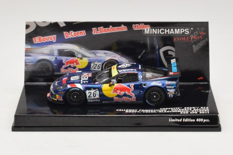 Chevrolet Corvette Z06.R GT3 Callaway Competition #26 Bouvy / Coens 24 Hours of Spa 2011 Minichamps 1:43 437111426 Metalas