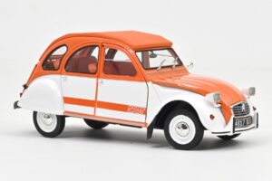 Citroen 2CV Spot Oranžinis & Baltas Norev 1:18 181473 Metalas - nuotrauka 2 iš 3