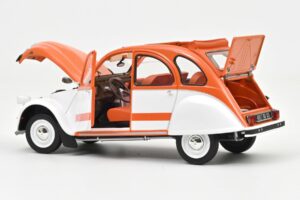 Citroen 2CV Spot Oranžinis & Baltas Norev 1:18 181473 Metalas - nuotrauka 3 iš 3
