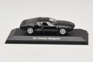 De Tomaso Mangusta Juodas Maxichamps 1:43 940127121 Metalas