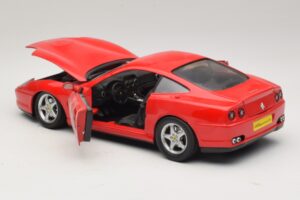 Ferrari 550 Maranello Raudonas Majorette 1:18 5974 Metalas - nuotrauka 5 iš 8