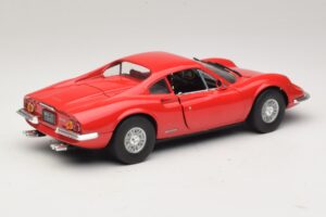 Ferrari Dino 246 Raudonas Majorette 1:18 5271 Metalas - nuotrauka 3 iš 8