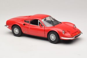 Ferrari Dino 246 Raudonas Majorette 1:18 5271 Metalas - nuotrauka 6 iš 8