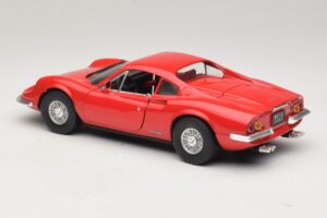 Ferrari Dino 246 Raudonas Majorette 1:18 5271 Metalas - nuotrauka 7 iš 8