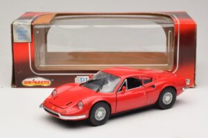 Ferrari Dino 246 Raudonas Majorette 1:18 5271 Metalas - nuotrauka 8 iš 8
