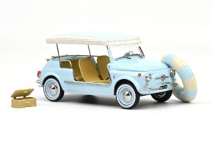 Fiat 500 Jolly Mėlynas Norev 1:18 187793 Metalas - nuotrauka 4 iš 5