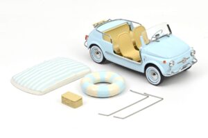 Fiat 500 Jolly Mėlynas Norev 1:18 187793 Metalas - nuotrauka 5 iš 5
