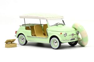 Fiat 500 Jolly Žalias Norev 1:18 187794 Metalas - nuotrauka 4 iš 5