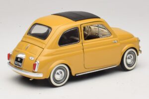 Fiat 500 Geltonas Solido 1:18 8042 Metalas - nuotrauka 3 iš 8