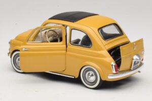 Fiat 500 Geltonas Solido 1:18 8042 Metalas - nuotrauka 5 iš 8