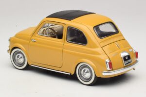 Fiat 500 Geltonas Solido 1:18 8042 Metalas - nuotrauka 7 iš 8