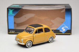 Fiat 500 Geltonas Solido 1:18 8042 Metalas - nuotrauka 8 iš 8