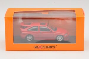 Ford Escort RS Cosworth Raudonas Maxichamps 1:43 940082100 Metalas - nuotrauka 5 iš 5