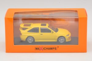 Ford Escort RS Cosworth Geltonas Maxichamps 1:43 940082101 Metalas - nuotrauka 5 iš 5