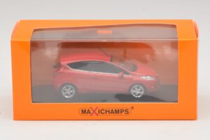 Ford Fiesta Mk7 Raudonas Maxichamps 1:43 940088000 Metalas - nuotrauka 5 iš 5