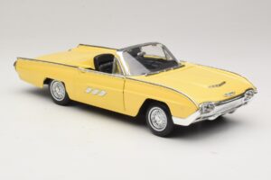 Ford Thunderbird Kabrioletas Geltonas Anson 1:18 30334-P1 Metalas - nuotrauka 6 iš 8