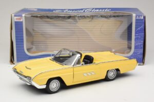 Ford Thunderbird Kabrioletas Geltonas Anson 1:18 30334-P1 Metalas - nuotrauka 8 iš 8