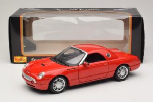 Ford Thunderbird Raudonas Maisto 1:18 31620 Metalas - nuotrauka 8 iš 8