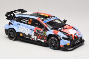 Hyundai i20 N Rally1 #11 T. Neuville / M. Wydaeghe Rally Monte Carlo 2026 IXO 1:18 18RMC270B Metalas - nuotrauka 4 iš 6