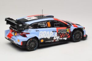 Hyundai i20 N Rally1 #16 A. Fourmaux / A. Coria Rally Monte Carlo 2026 IXO 1:18 18RMC270A Metalas - nuotrauka 2 iš 6