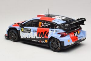 Hyundai i20 N Rally1 #16 A. Fourmaux / A. Coria Rally Monte Carlo 2026 IXO 1:18 18RMC270A Metalas - nuotrauka 5 iš 6