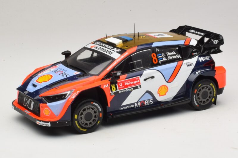 Hyundai i20 N Rally1 #8 O. Tanak / M. Jarveoja Rally Portugal 2025 IXO 1:18 18RMC251A Metalas