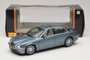 Jaguar S-Type X200 Mėlynas Maisto 1:18 31865 Metalas - nuotrauka 8 iš 8