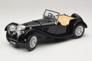 Jaguar SS100 Roadster Juodas Bburago 1:18 3006-M3 Metalas