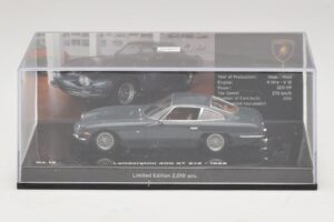 Lamborghini 400 GT 2+2 Pilkas Minichamps 1:43 436103310 Metalas - nuotrauka 4 iš 5