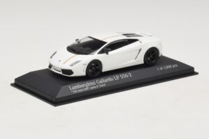 Lamborghini Gallardo LP550-2 Tricolore Baltas Minichamps 1:43 400103801 Metalas - nuotrauka 2 iš 5